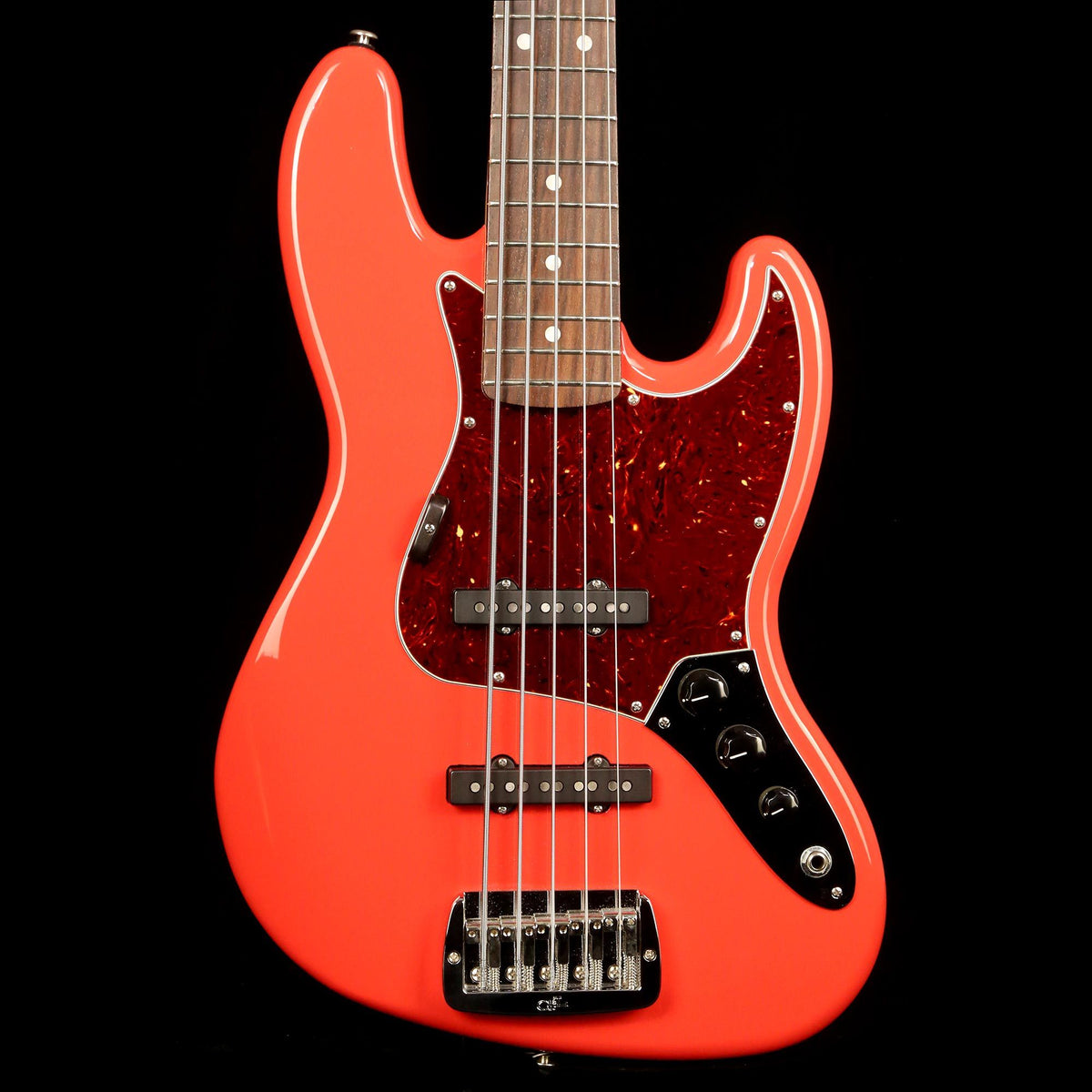 G&L JB-5 5-String Bass Fiesta Red 2017 — 1
