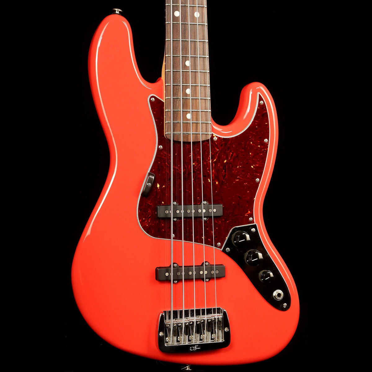 G&L JB-5 5-String Bass Fiesta Red 2017 — 6