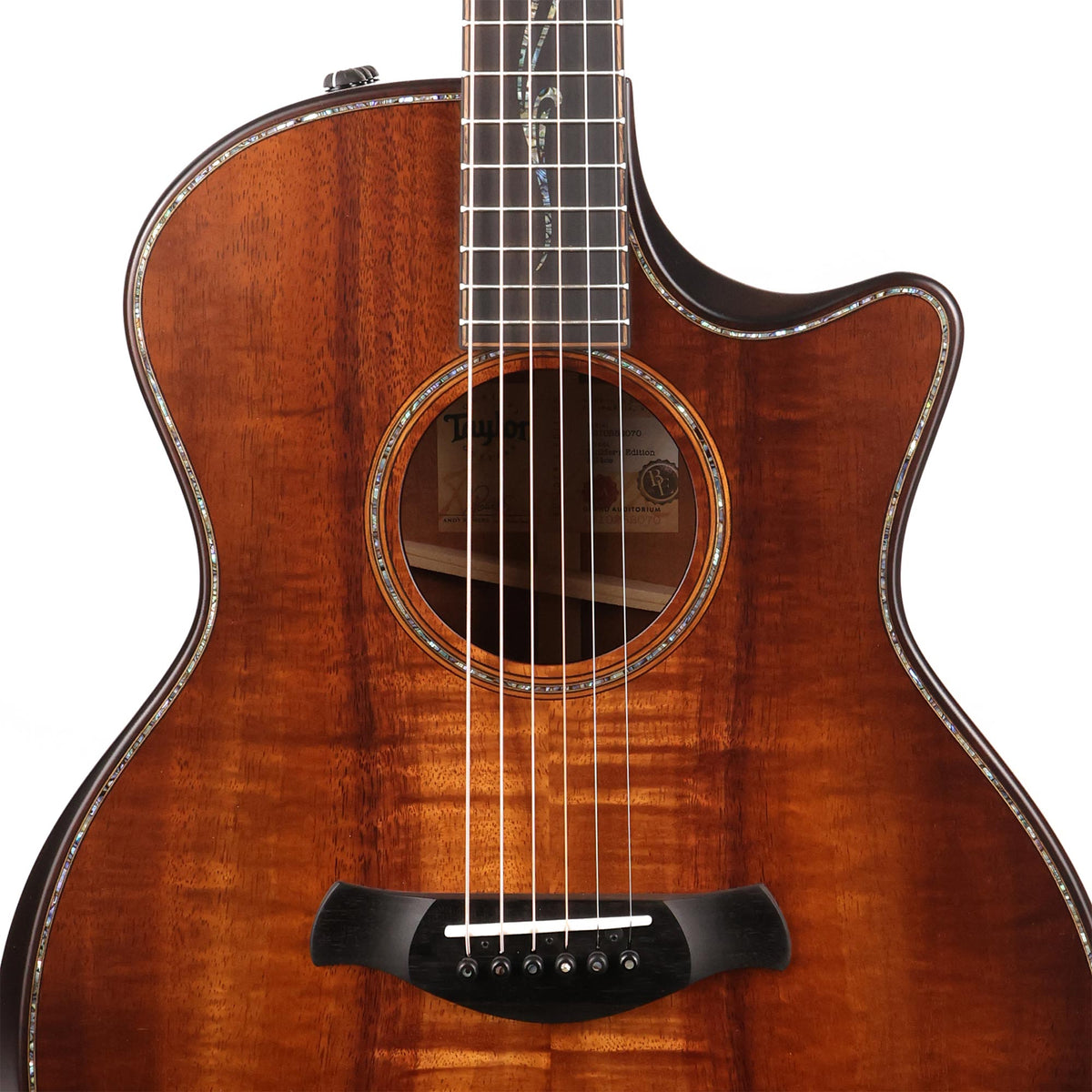 Taylor K24ce Koa Builder's Edition V-Class Bracing Acoustic-Electric Kona Burst — 6