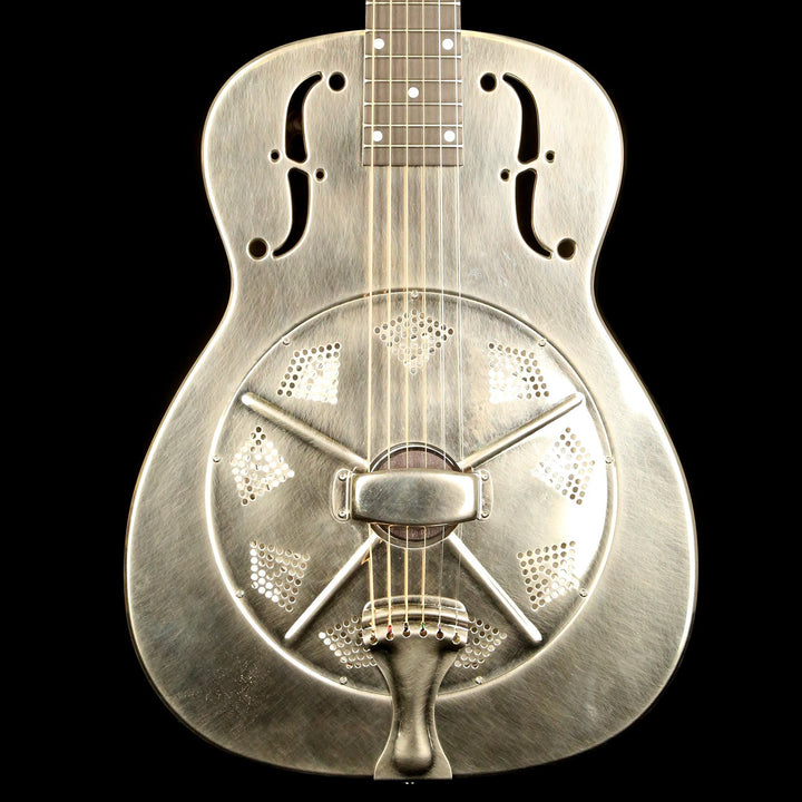 National NRP 14-Fret Resonator Brushed Steel