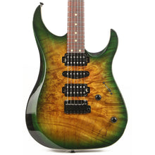 LSL “Alamea” XT4 Deluxe 1-Piece Burl Top Trans Forest Green Burst