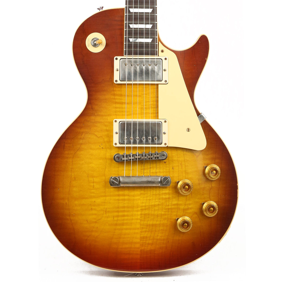 Gibson Custom Shop 1958 Les Paul Standard Reissue Aged Cherry Teaburst — 1