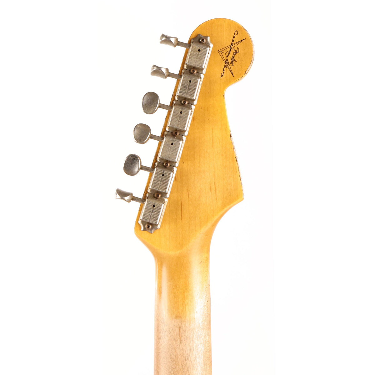 Fender Custom Shop 1962 Stratocaster Heavy Relic Fiesta Red over 3-Tone Sunburst Reverse Headstock — 5