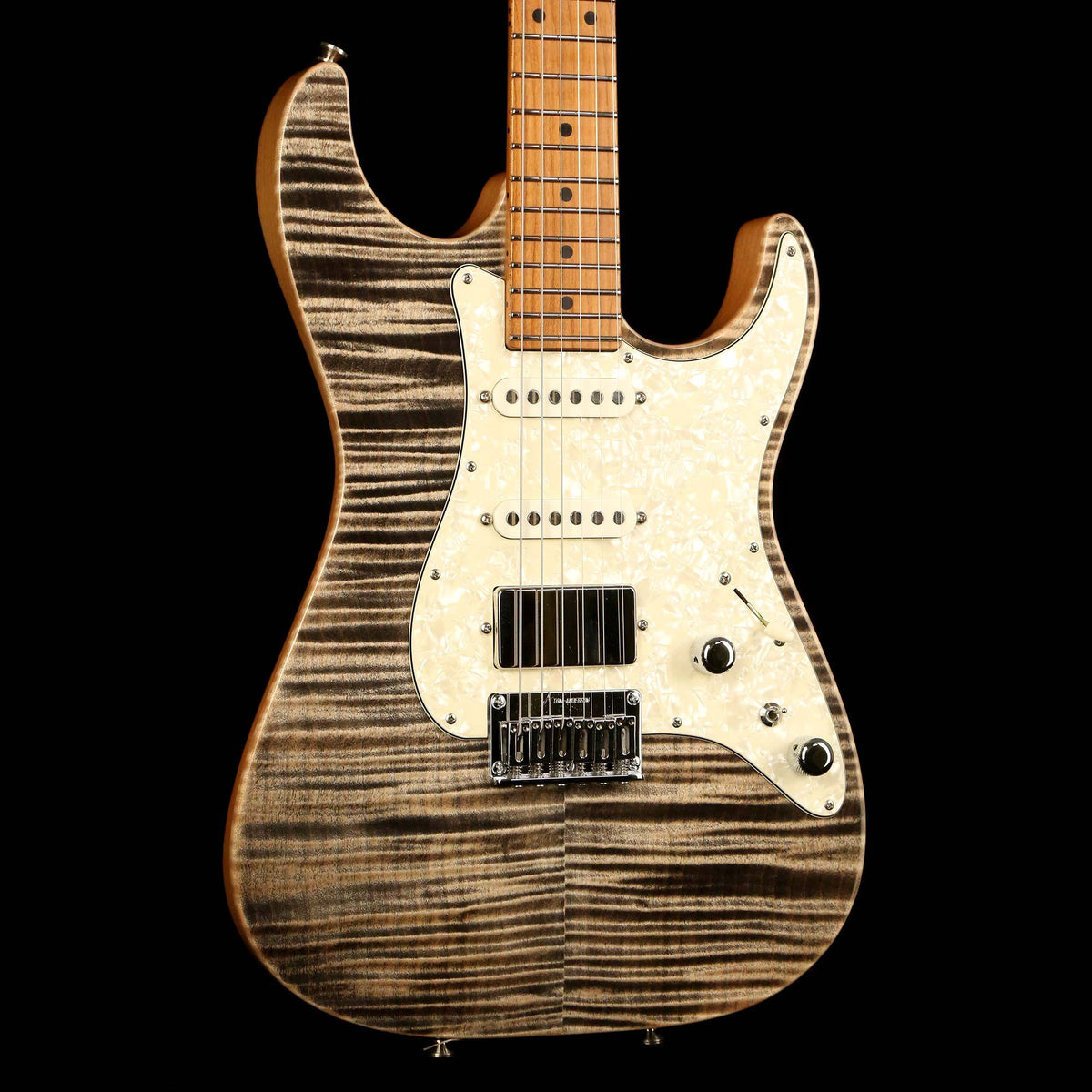 Tom Anderson Drop Top Classic Shorty Hollow Natural Black with Binding 2019 — 6