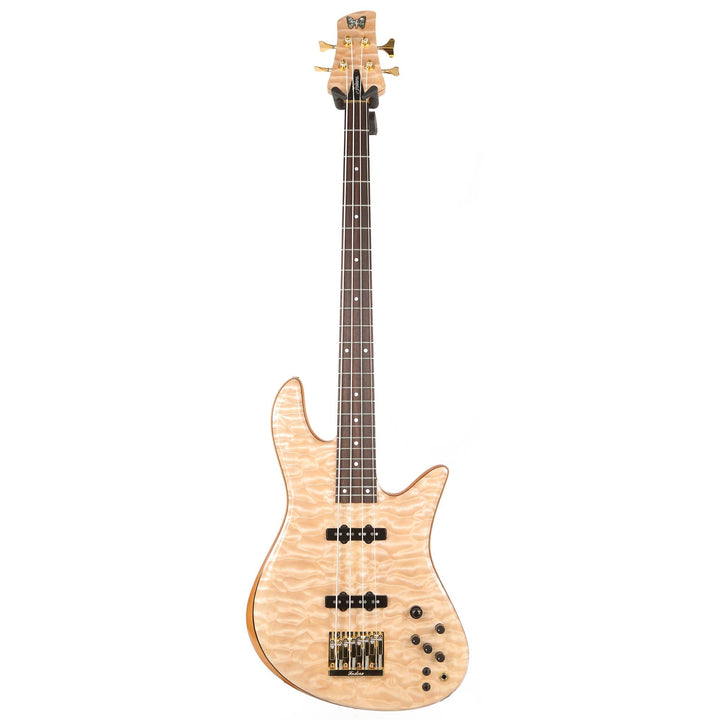 Fodera Emperor 4-String Bass 5A Quilt Maple Top Natural 2017