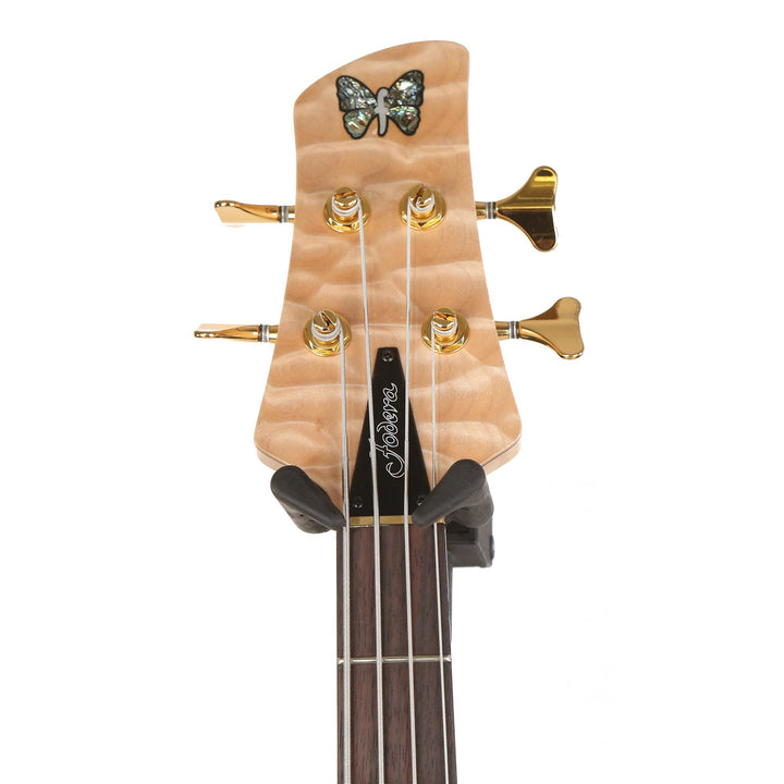 Fodera Emperor 4-String Bass 5A Quilt Maple Top Natural 2017