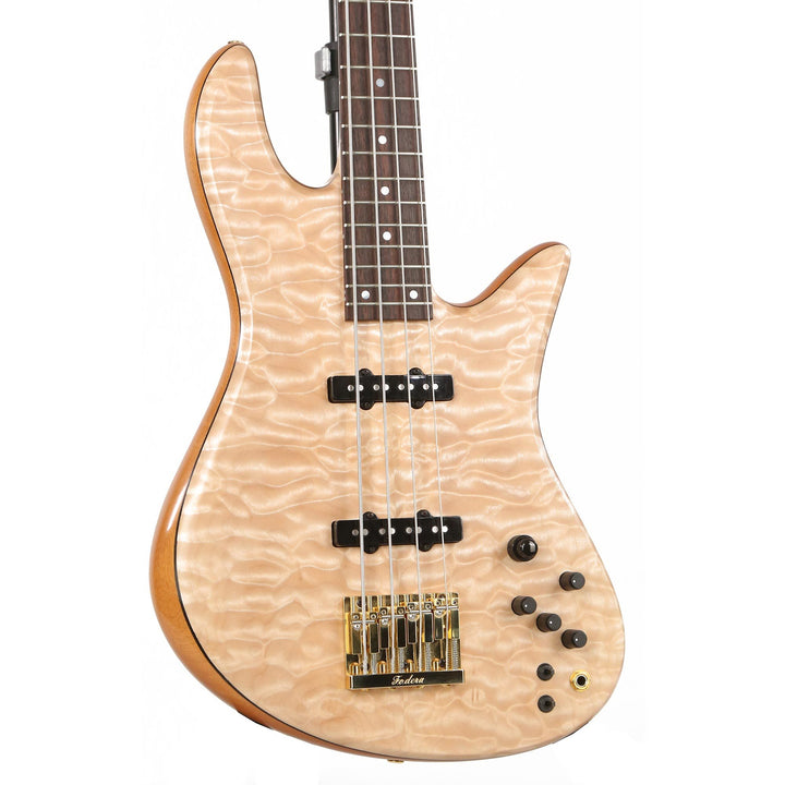 Fodera Emperor 4-String Bass 5A Quilt Maple Top Natural 2017