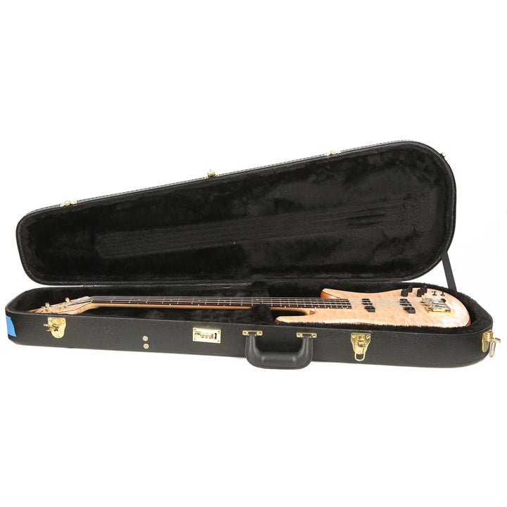 Fodera Emperor 4-String Bass 5A Quilt Maple Top Natural 2017