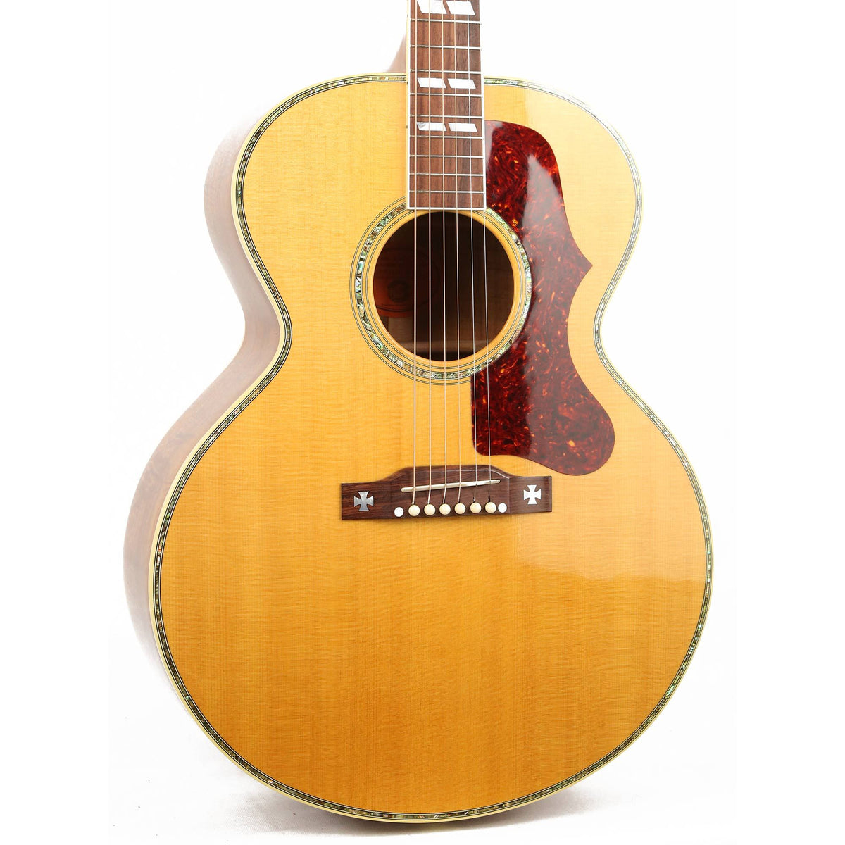 Gibson J-185 Koa Acoustic-Electric Natural 2001 — 6