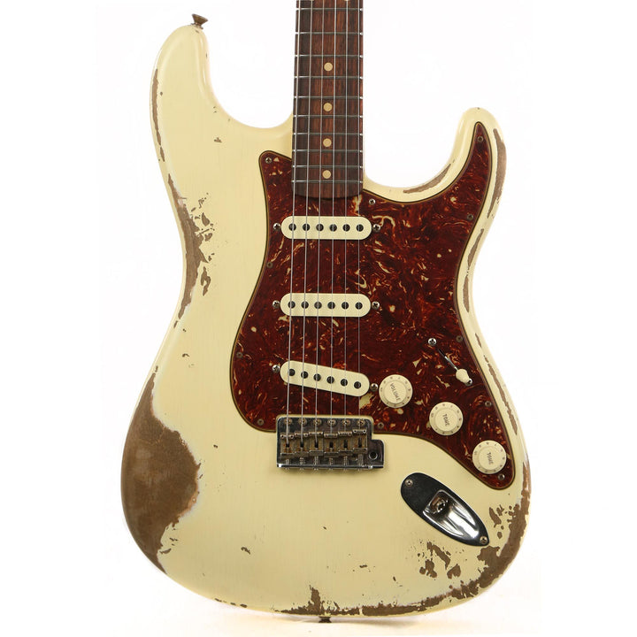 Fender Custom Shop NoNeck 1960 Stratocaster Music Zoo Exclusive Heavy Relic Aged Vintage White