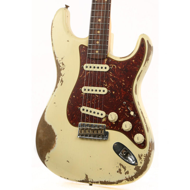 Fender Custom Shop NoNeck 1960 Stratocaster Music Zoo Exclusive Heavy Relic Aged Vintage White