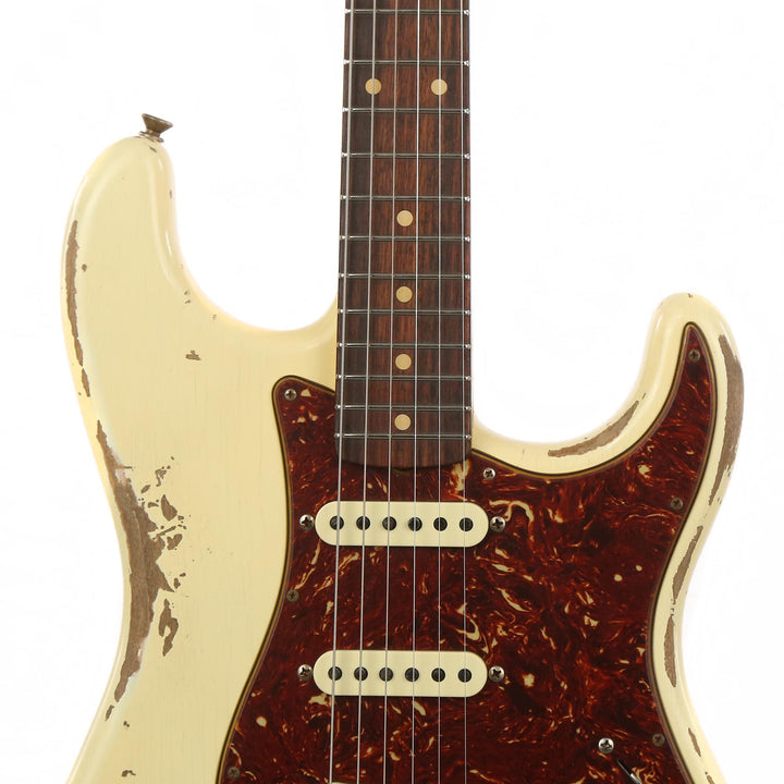 Fender Custom Shop NoNeck 1960 Stratocaster Music Zoo Exclusive Heavy Relic Aged Vintage White