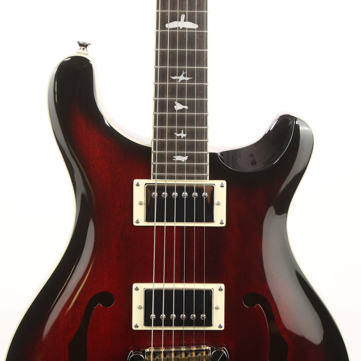 PRS SE Hollowbody Standard Fire Red Burst Used