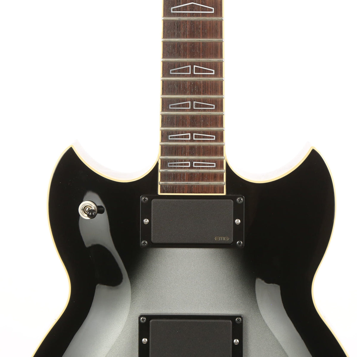 Yamaha SG1820A Silverburst Guitar - Broken Headstock — 8
