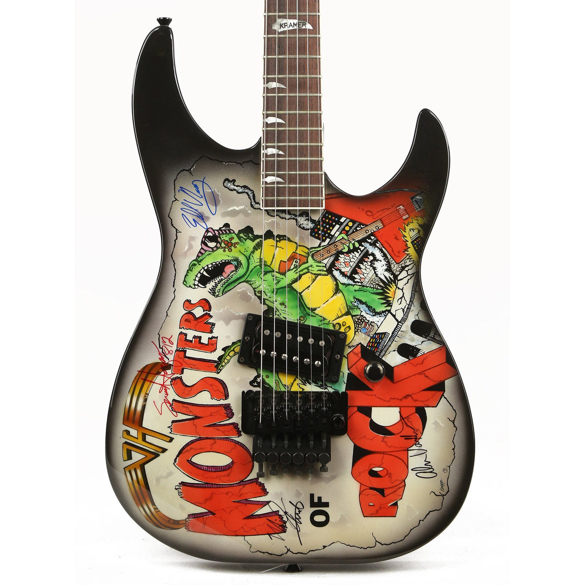 Kramer Baretta II Monsters of Rock Signed by Van Halen 1988 — 1
