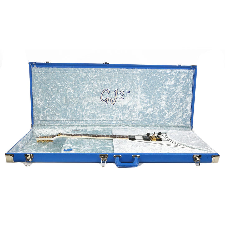 GJ2 Concorde 5 White with Black Pinstripes