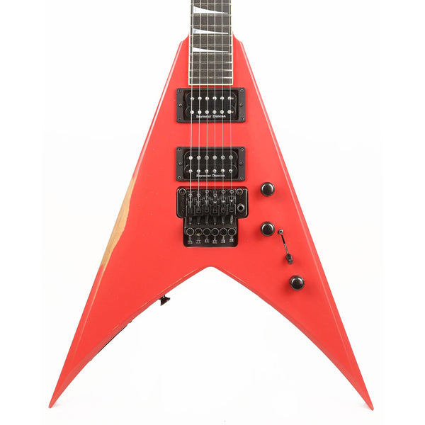 Jackson Custom Shop King V Nitro Aged Fiesta Red Music Zoo Exclusive