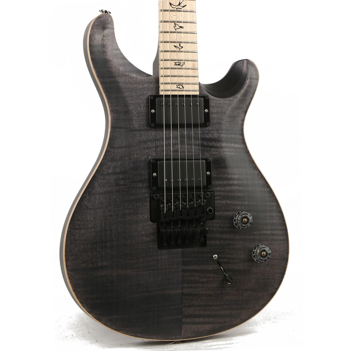 PRS DW CE 24 Floyd Dustie Waring Signature Grey Black Satin — 6