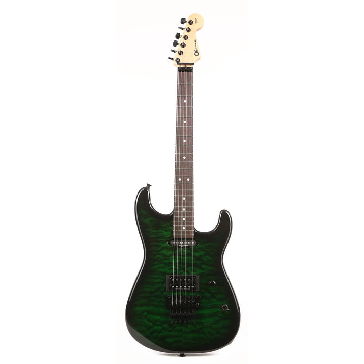 Charvel Custom Shop San Dimas HS Quilt Top Trans Green Burst