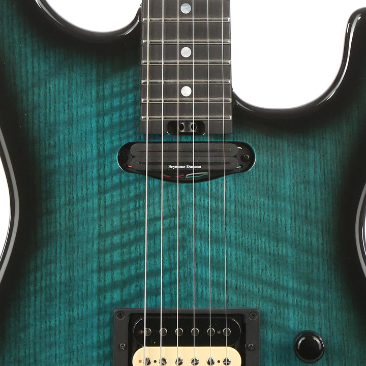 Charvel Custom Shop San Dimas Flamed Sassafrass Light Blue Burst