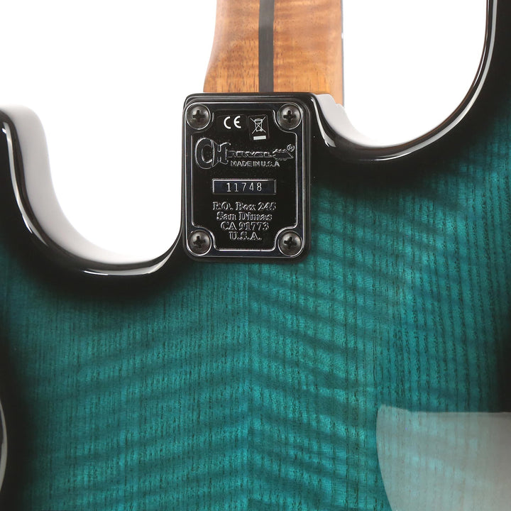 Charvel Custom Shop San Dimas Flamed Sassafrass Light Blue Burst