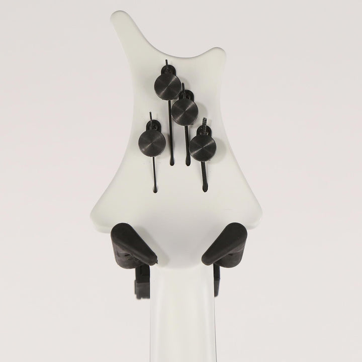 Ritter Instruments R8-Concept Singlecut Fretless Bass Frosted Carrara White 2018 NAMM Display