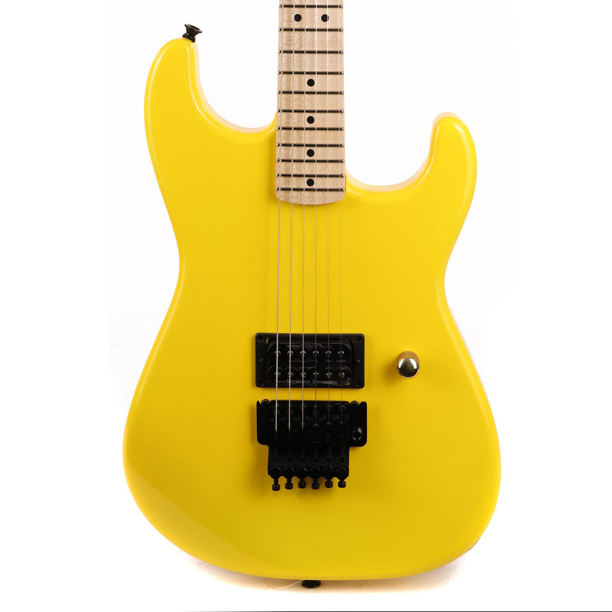 Charvel Custom Shop Nitro Aged San Dimas 1H Graffiti Yellow Masterbuilt Red Dave — 1