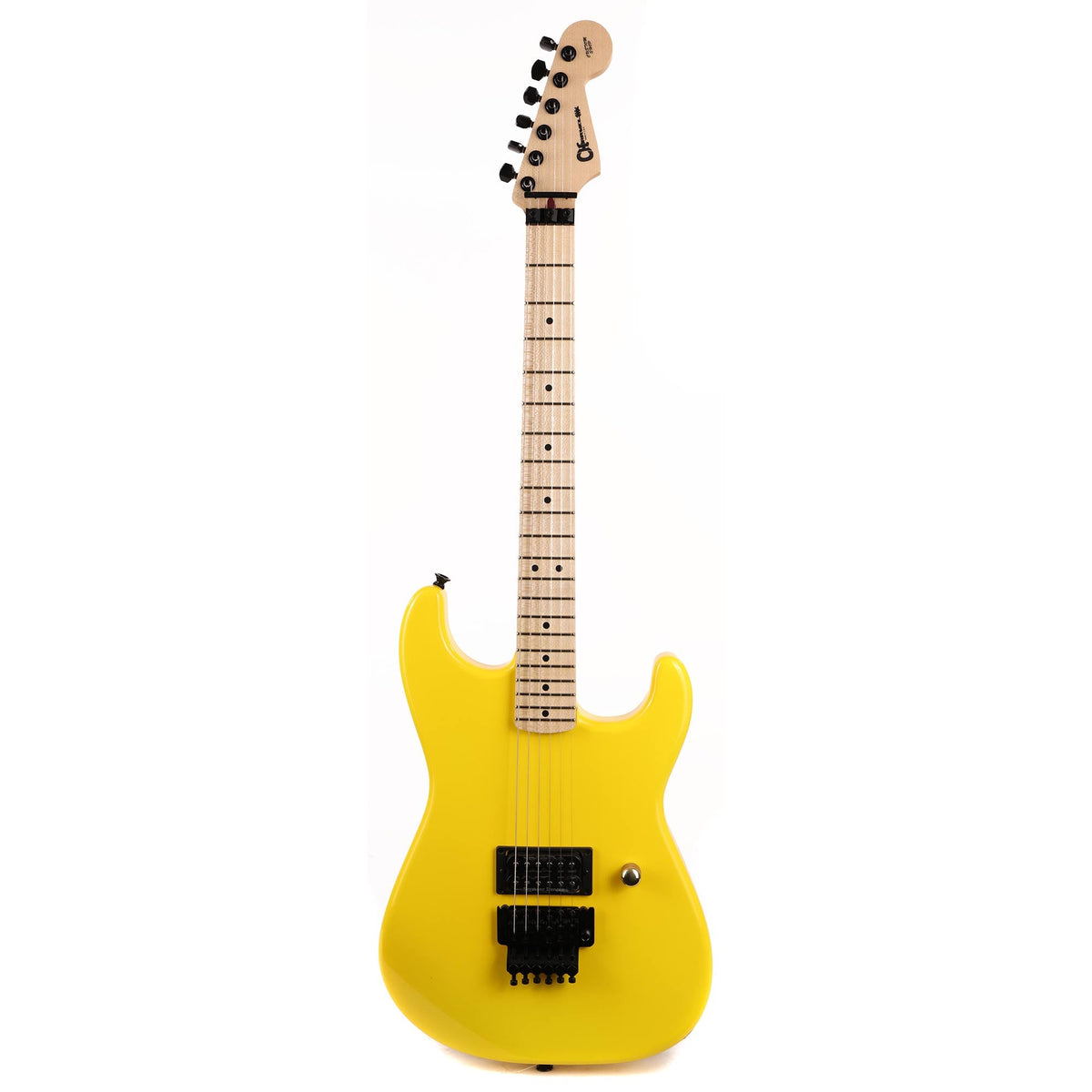 Charvel Custom Shop Nitro Aged San Dimas 1H Graffiti Yellow Masterbuilt Red Dave — 2