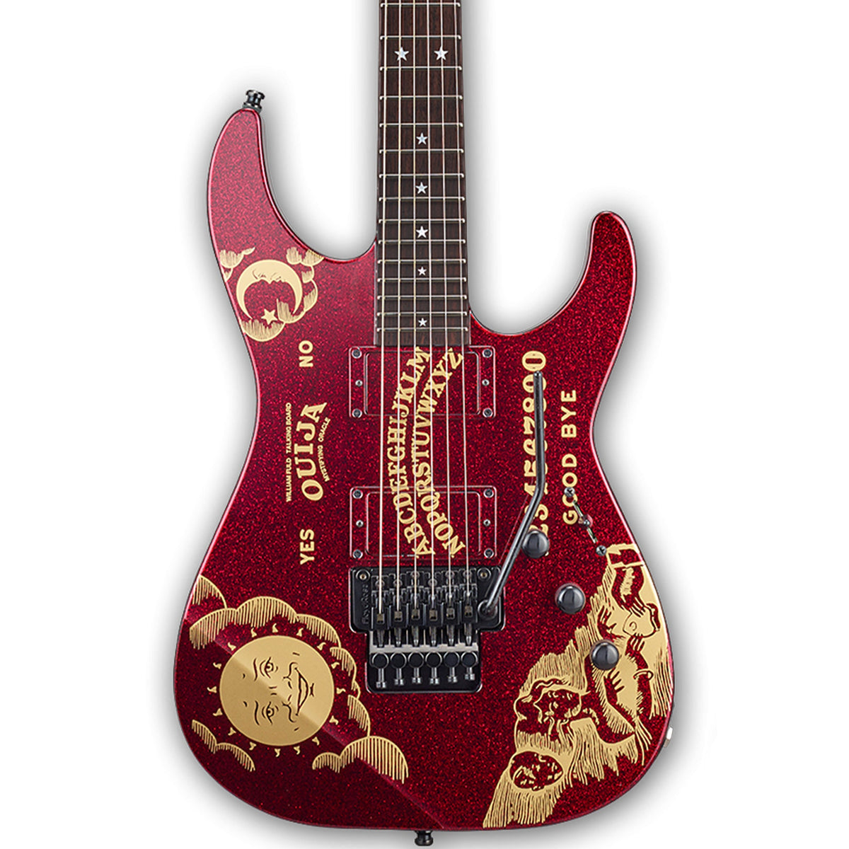 ESP Kirk Hammett Red Sparkle Ouija Limited Edition | The Music Zoo