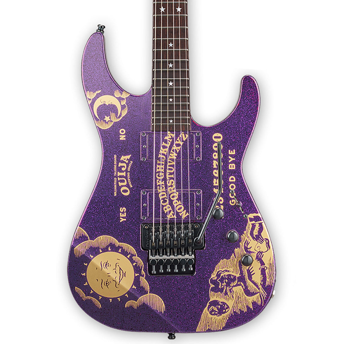ESP Kirk Hammett Purple Sparkle Ouija Limited Edition | The Music Zoo