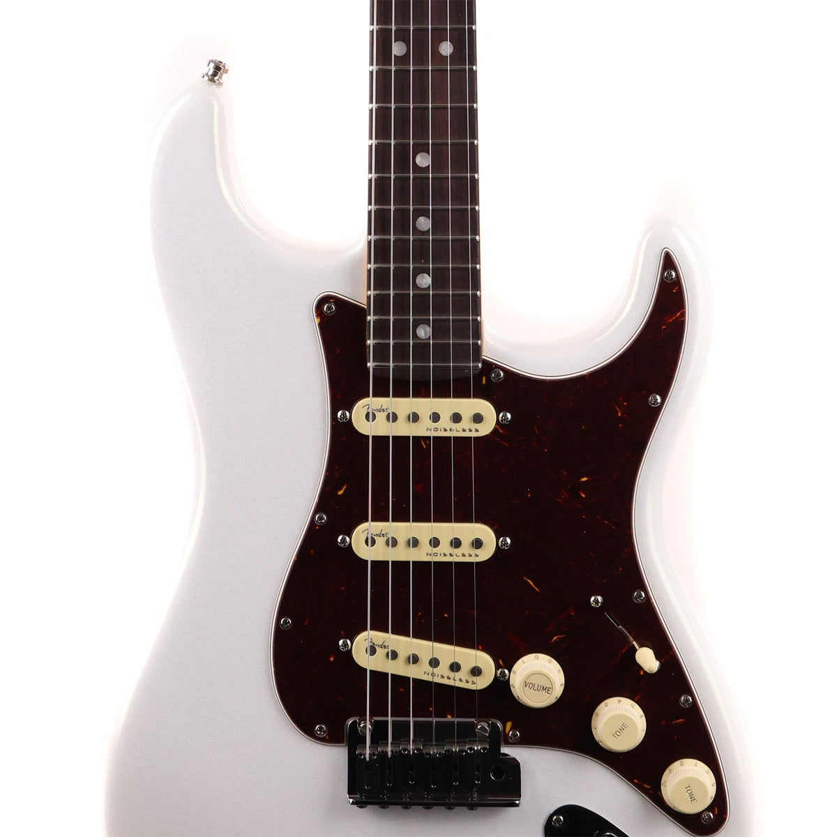 Fender American Ultra Stratocaster Rosewood Fretboard Arctic Pearl — 6