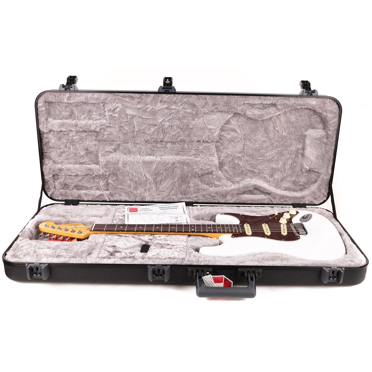 Fender American Ultra Stratocaster Rosewood Fretboard Arctic Pearl — 8