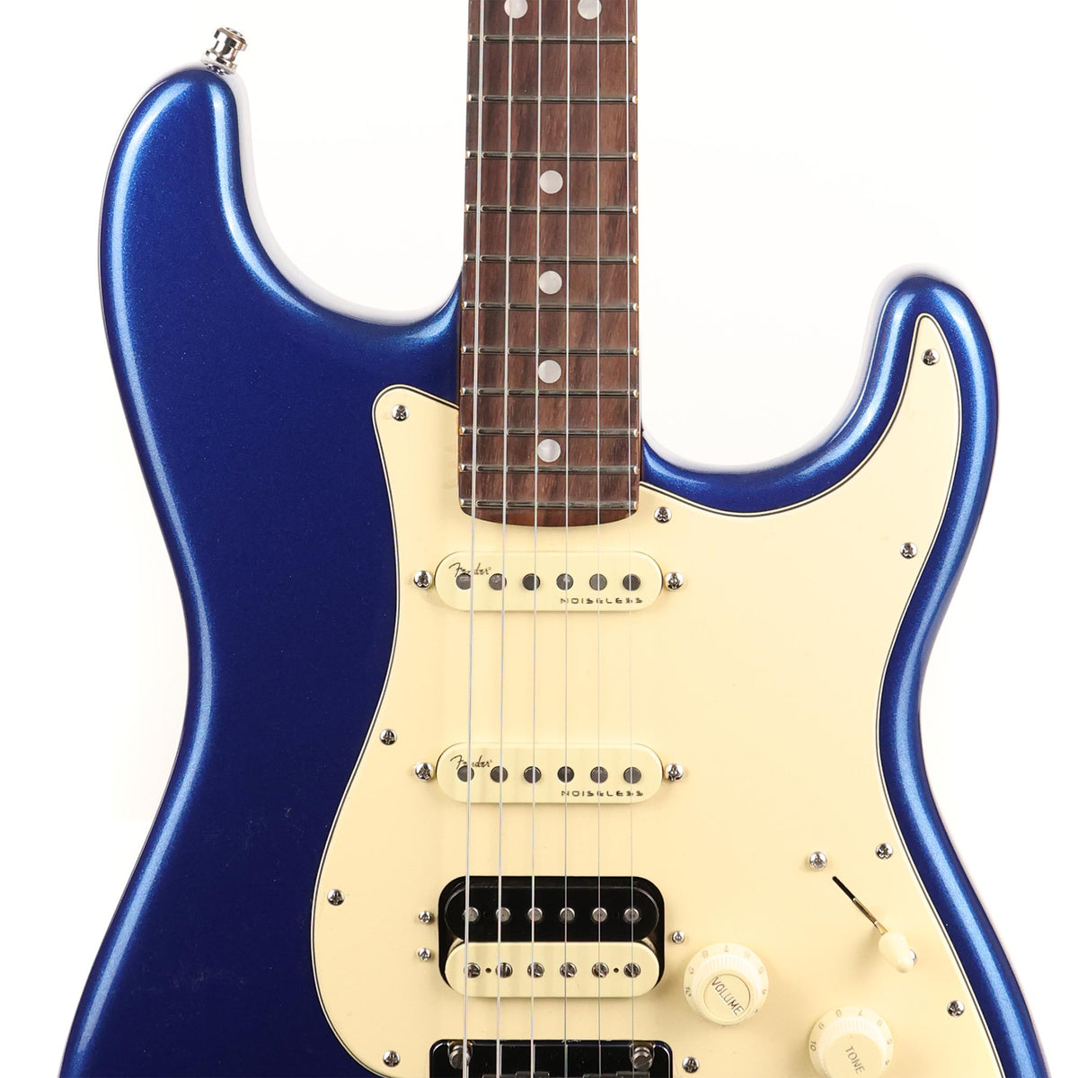 Fender American Ultra Stratocaster HSS Rosewood Fretboard Cobra Blue — 6