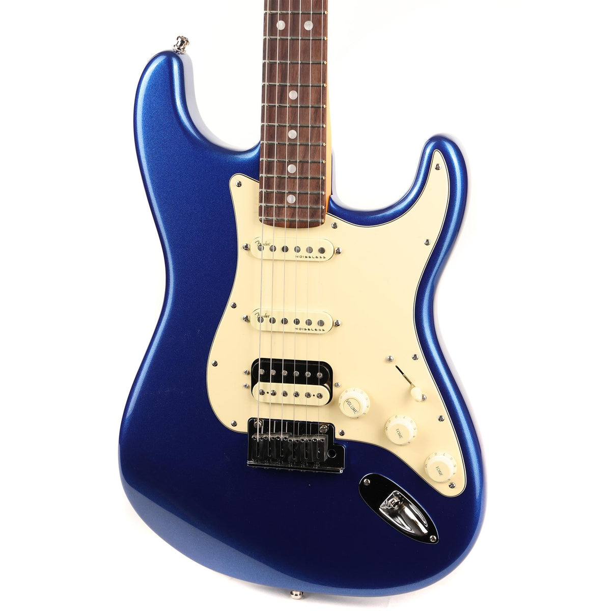 Fender American Ultra Stratocaster HSS Rosewood Fretboard Cobra Blue — 7
