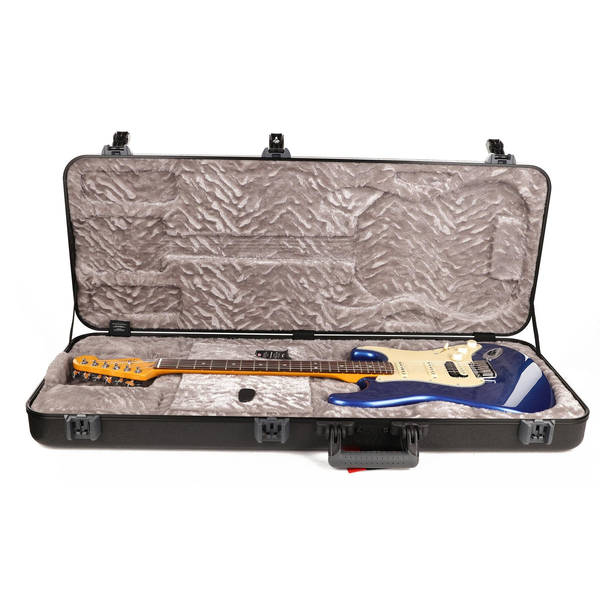 Fender American Ultra Stratocaster HSS Rosewood Fretboard Cobra Blue — 8