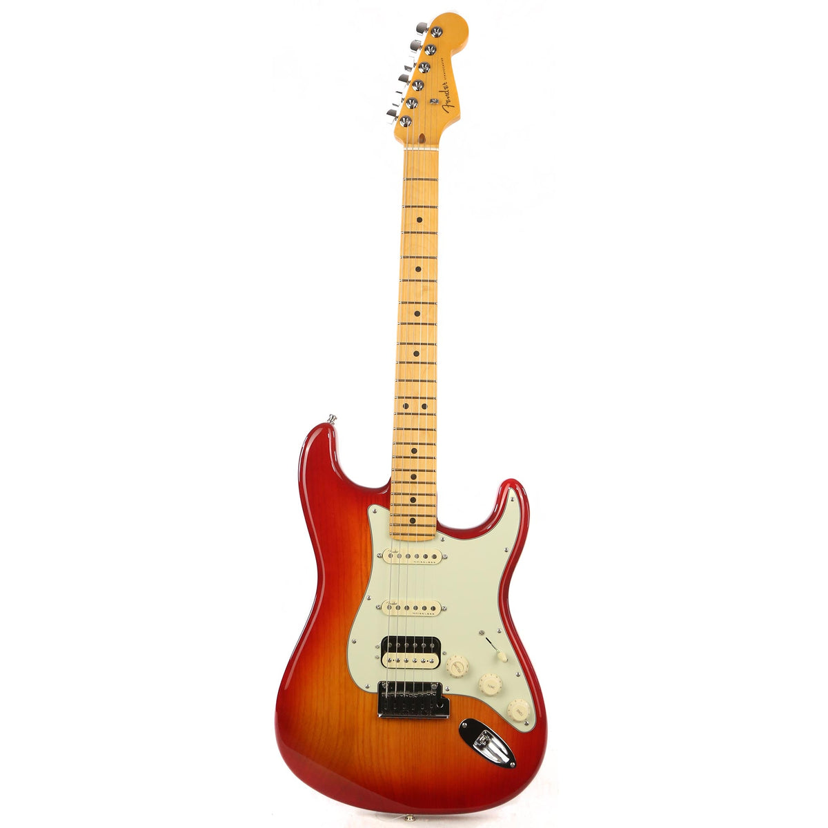 Fender American Ultra Stratocaster HSS Plasma Red Burst — 2