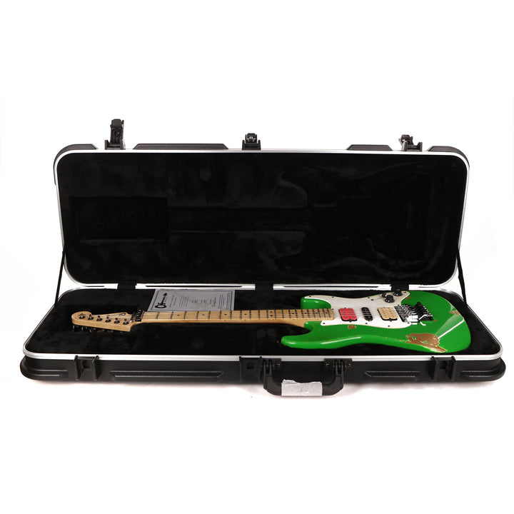 Charvel Custom Shop So Cal HSH Masterbuilt Nitro Aged Slime Green DeMartini Neck