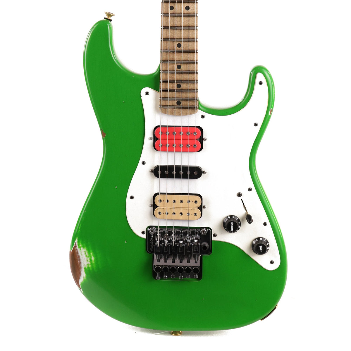 Charvel Custom Shop So Cal HSH Nitro Aged Slime Green — 1