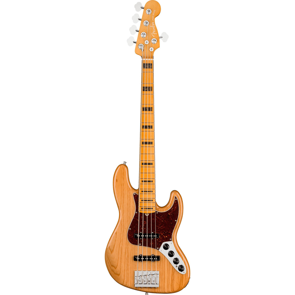 Fender American Ultra Jazz Bass V 5-String Aged Natural — 2