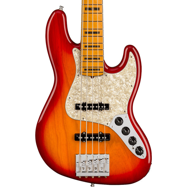 Fender American Ultra Jazz Bass V 5-String Plasma Red Burst