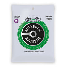 Martin MA535S Authentic Acoustic Marquis Silked 92/8 Phosphor Bronze Acoustic Guitar Strings Custom Light 11-52