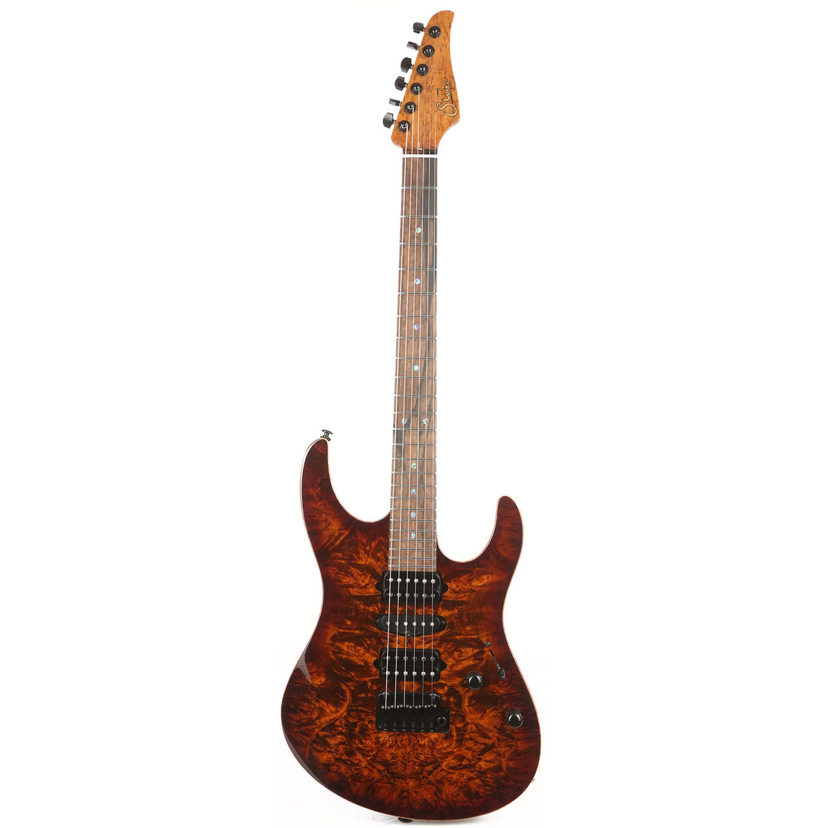 Suhr Custom Modern Waterfall Burl Bengal Burst — 2