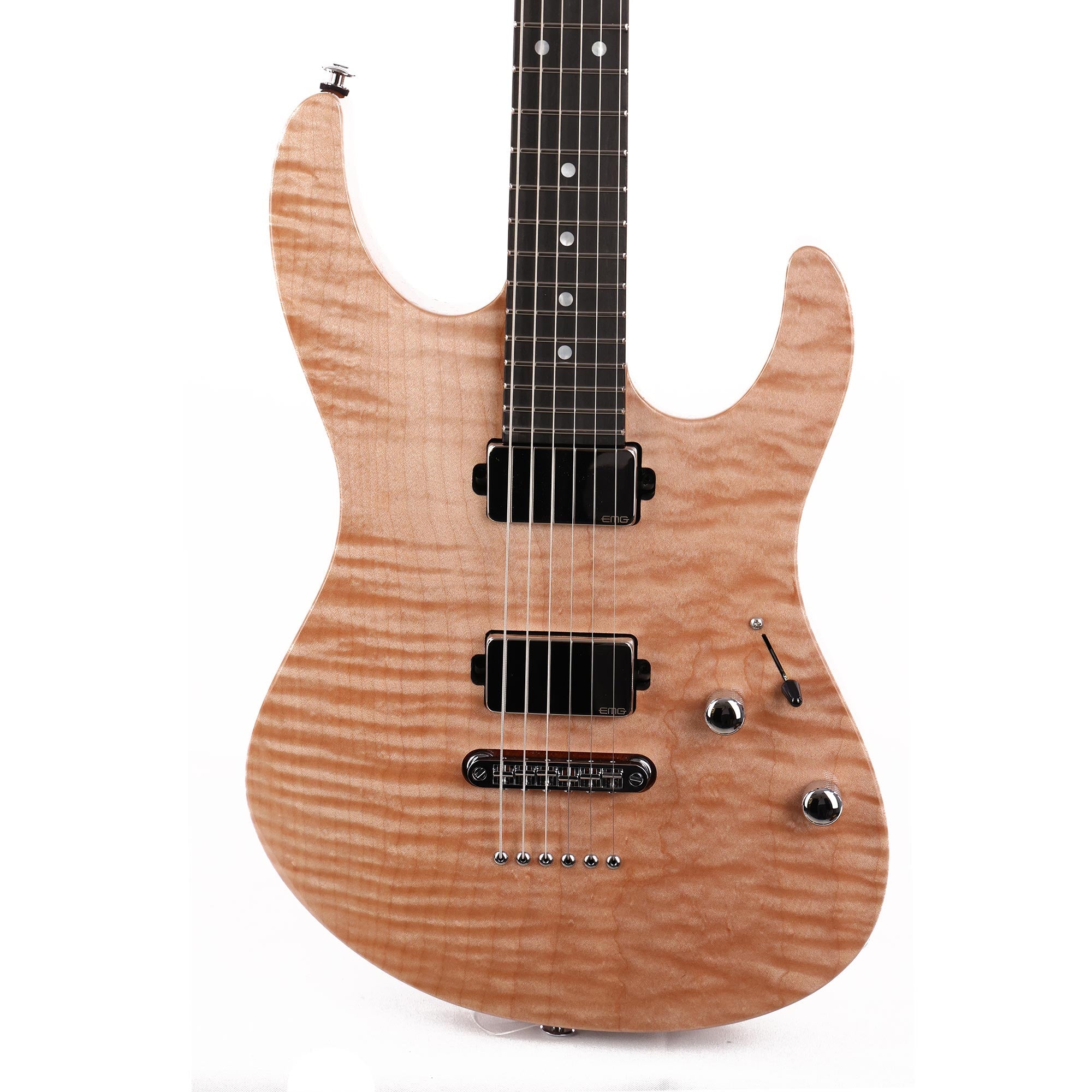 Suhr Modern Set-Neck 1-Piece Flame Top Natural Used | The Music Zoo