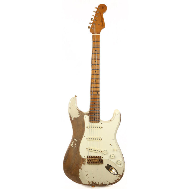 Fender Custom Shop 1957 Stratocaster Roasted Ash Ultimate Relic Vintage Blonde Masterbuilt Carlos Lopez