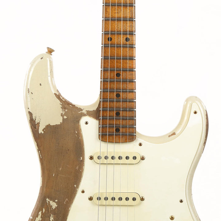 Fender Custom Shop 1957 Stratocaster Roasted Ash Ultimate Relic Vintage Blonde Masterbuilt Carlos Lopez