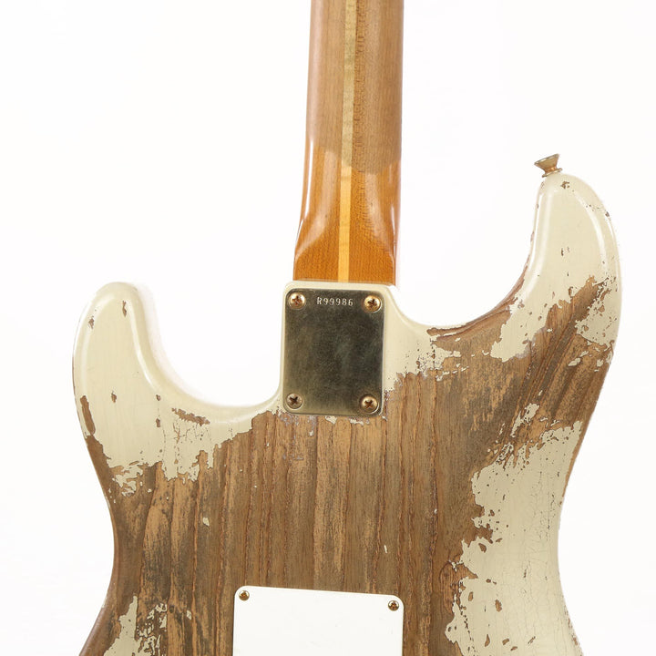 Fender Custom Shop 1957 Stratocaster Roasted Ash Ultimate Relic Vintage Blonde Masterbuilt Carlos Lopez