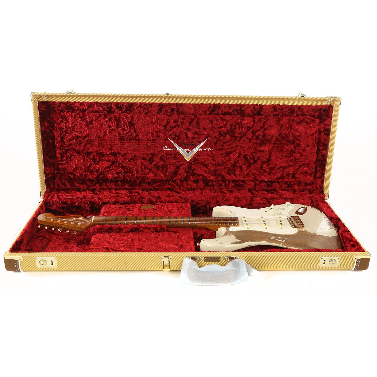 Fender Custom Shop 1957 Stratocaster Roasted Ash Ultimate Relic Vintage Blonde Masterbuilt Carlos Lopez — 9
