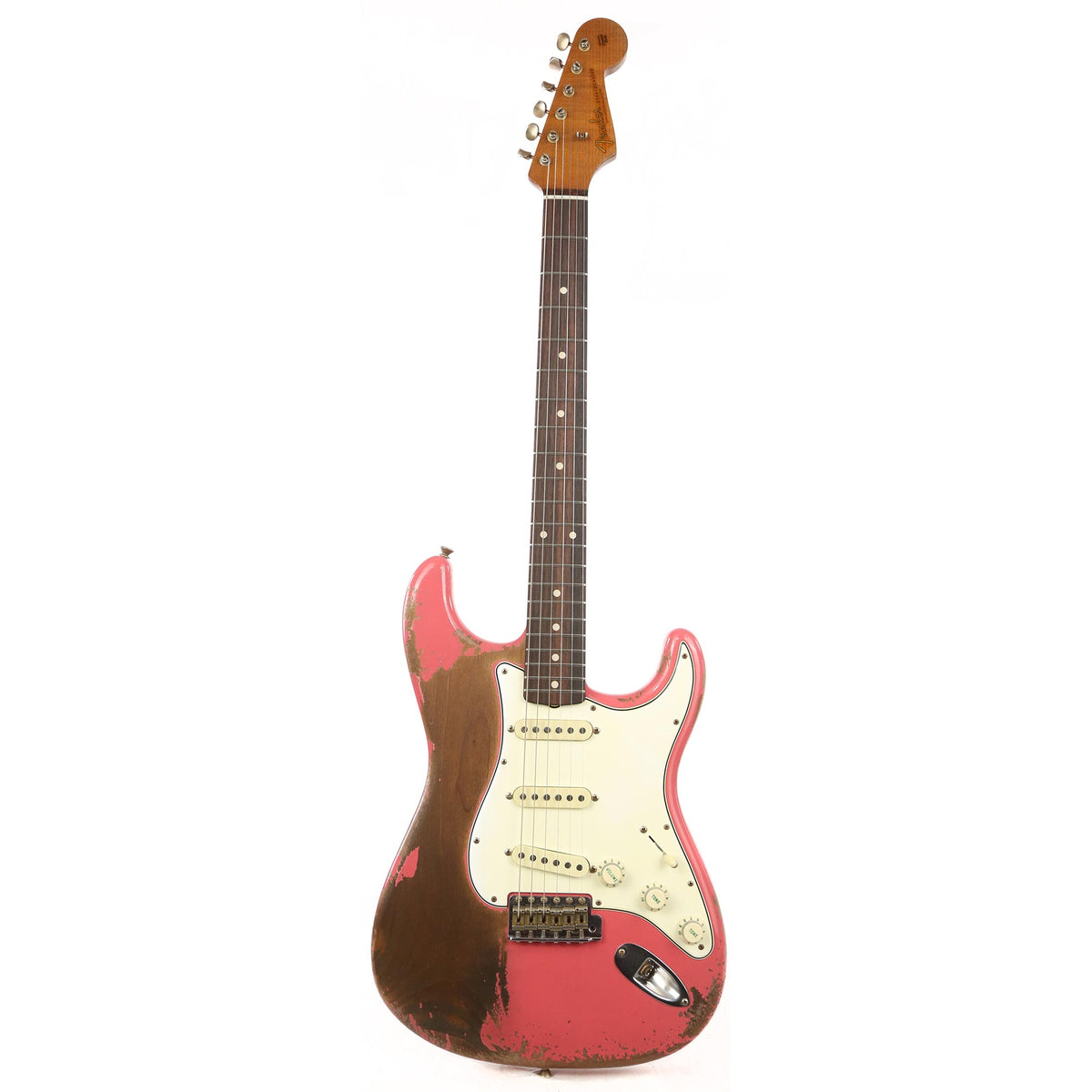 Fender Custom Shop 1962 Stratocaster Roasted Alder Ultimate Relic Faded Coral Pink Masterbuilt Carlos Lopez — 2