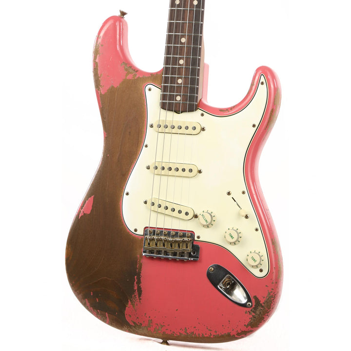 Fender Custom Shop 1962 Stratocaster Roasted Alder Ultimate Relic Faded Coral Pink Masterbuilt Carlos Lopez
