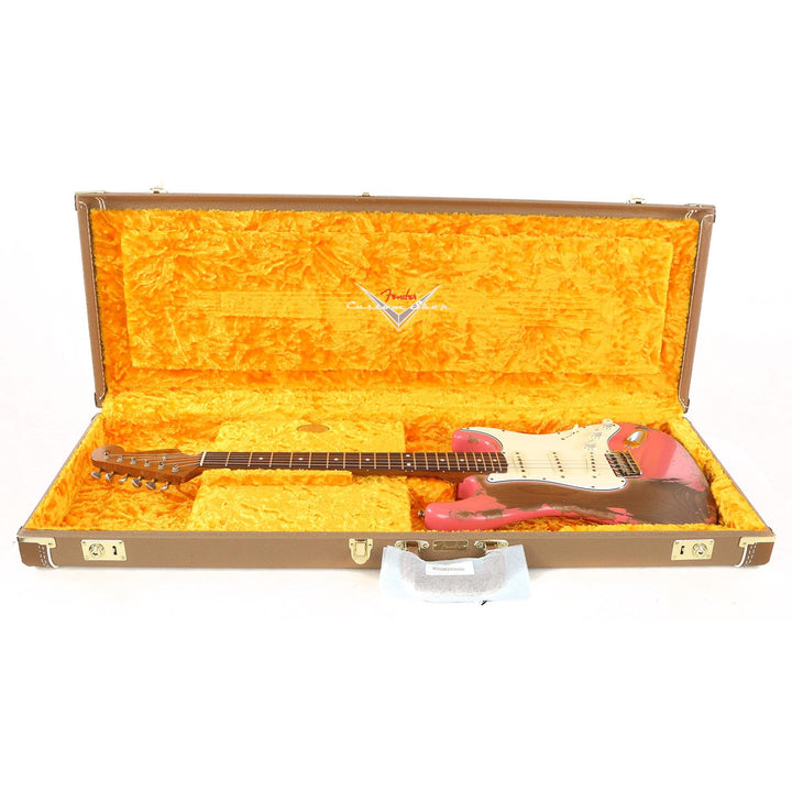 Fender Custom Shop 1962 Stratocaster Roasted Alder Ultimate Relic Faded Coral Pink Masterbuilt Carlos Lopez